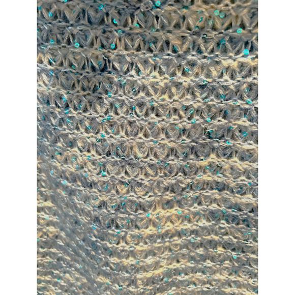 Chico's Sequin Shine Dorothy Off the Shoulder Pullover Sweater Size 0/37 Chest - Picture 3 of 7